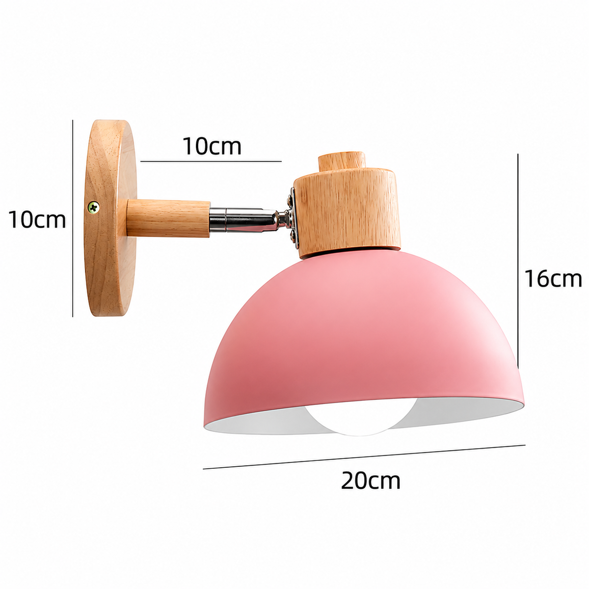Applique Bois Nordique Colorée – Chambre Salon Couloir Cosy