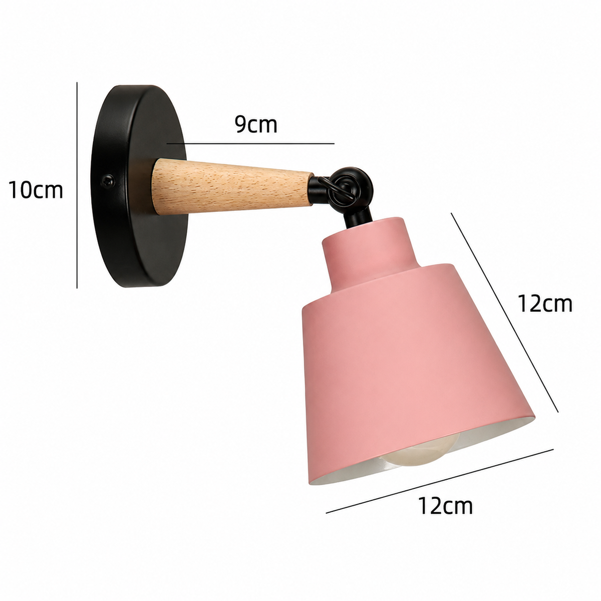 Applique Bois Nordique Colorée – Chambre Salon Couloir Cosy
