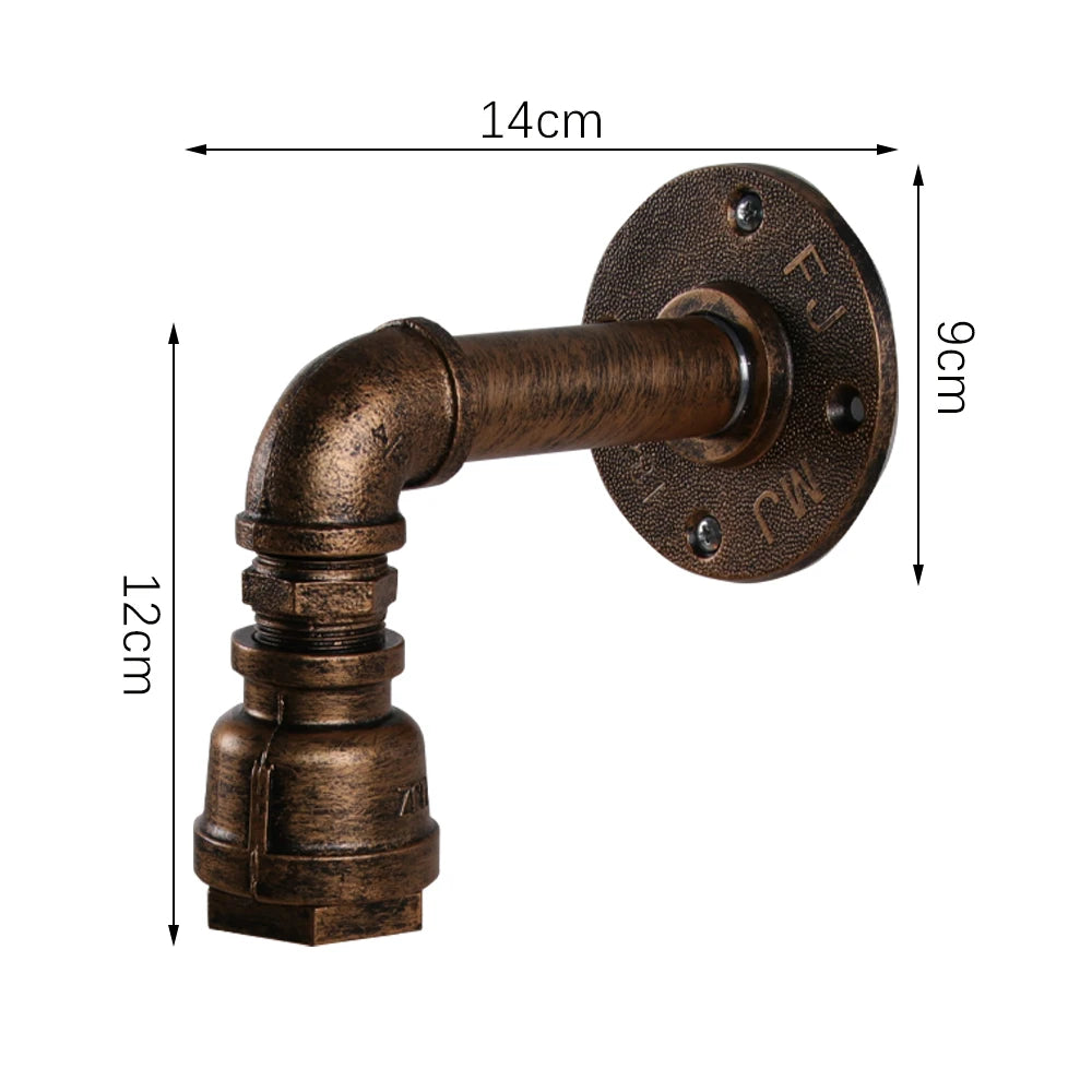Applique Tuyauterie Fer Industrielle – Style Conduit Usine Authentique