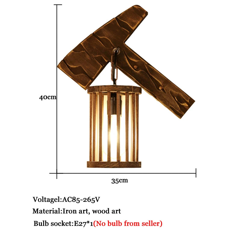 Applique Bois Massif Rustique – Ambiance Chalet Bar Restaurant