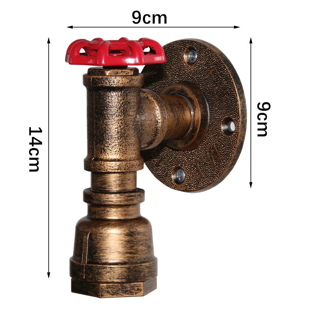 Applique Tuyauterie Fer Industrielle – Style Conduit Usine Authentique