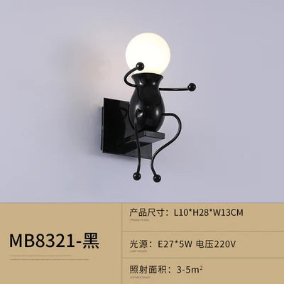 Applique Silhouette Humaine Fer – Sculpture Lumineuse Murale