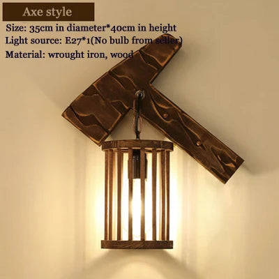Applique Bois Massif Rustique – Ambiance Chalet Bar Restaurant