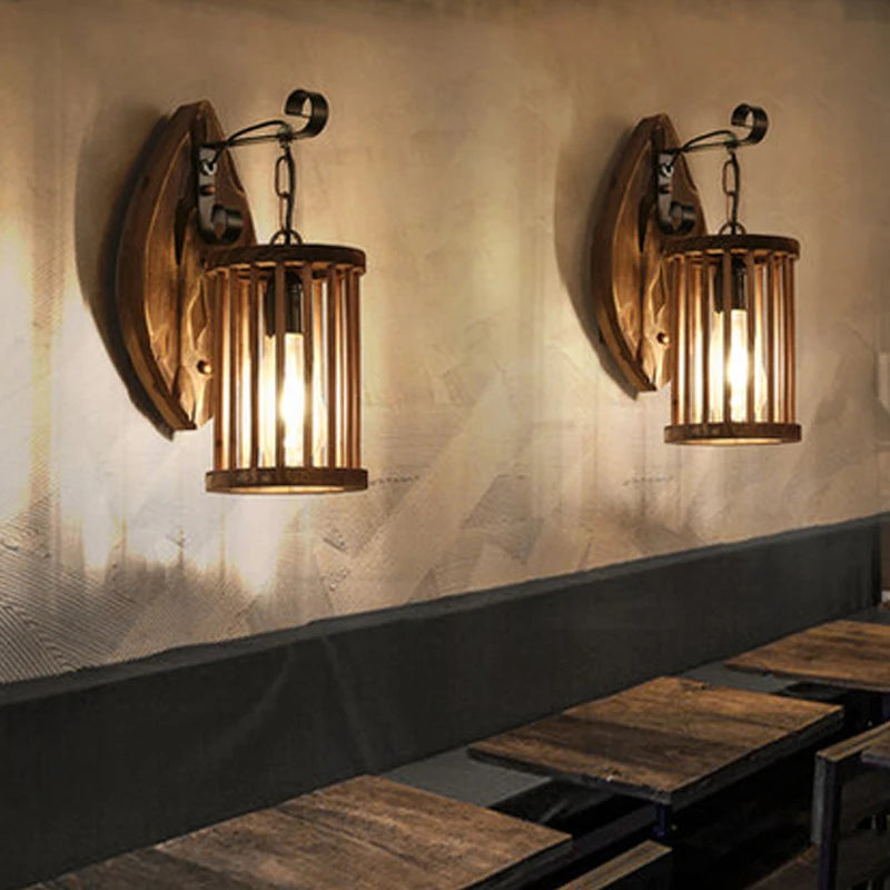 Applique Bois Massif Rustique – Ambiance Chalet Bar Restaurant