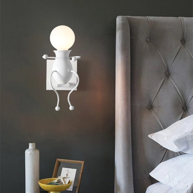 Applique Silhouette Humaine Fer – Sculpture Lumineuse Murale