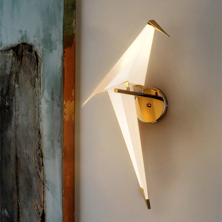 Applique Oiseau Origami Minimaliste – Salon Chambre Couloir Design