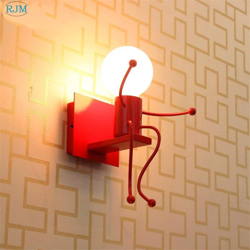 Applique Murale Enfant Fer Colorée – Chambre Tête de Lit Couloir