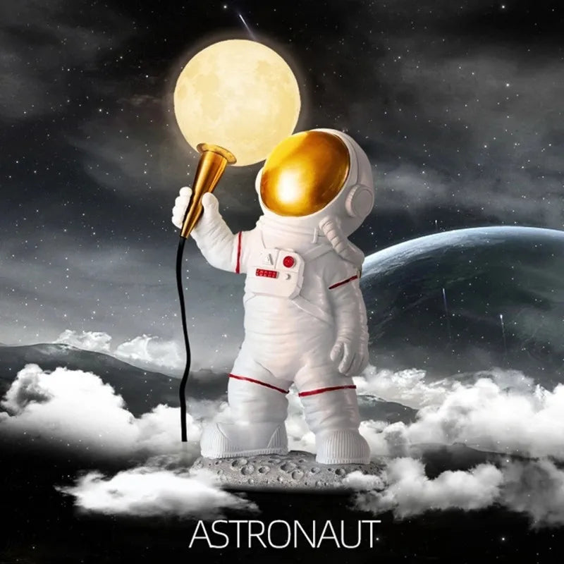 Applique Astronaute Résine Rechargeable – Déco Chambre Enfant Créative
