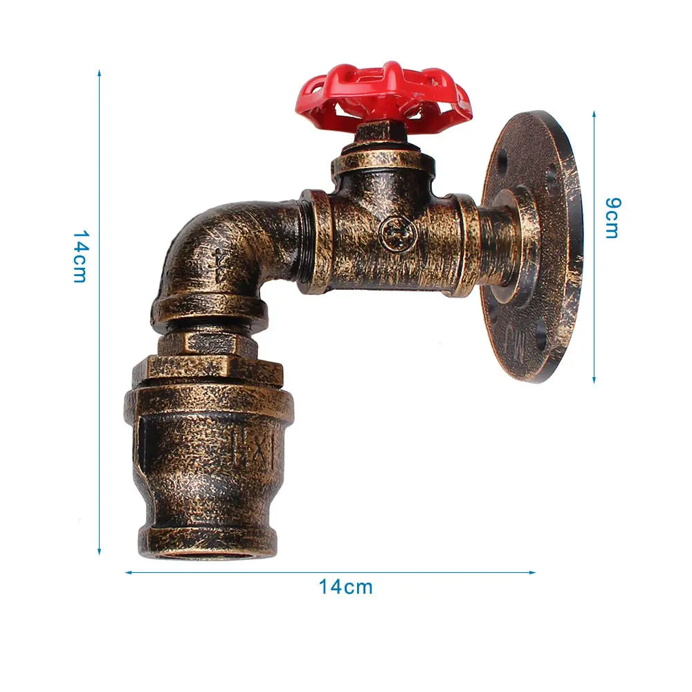 Applique Tuyauterie Fer Industrielle – Style Conduit Usine Authentique