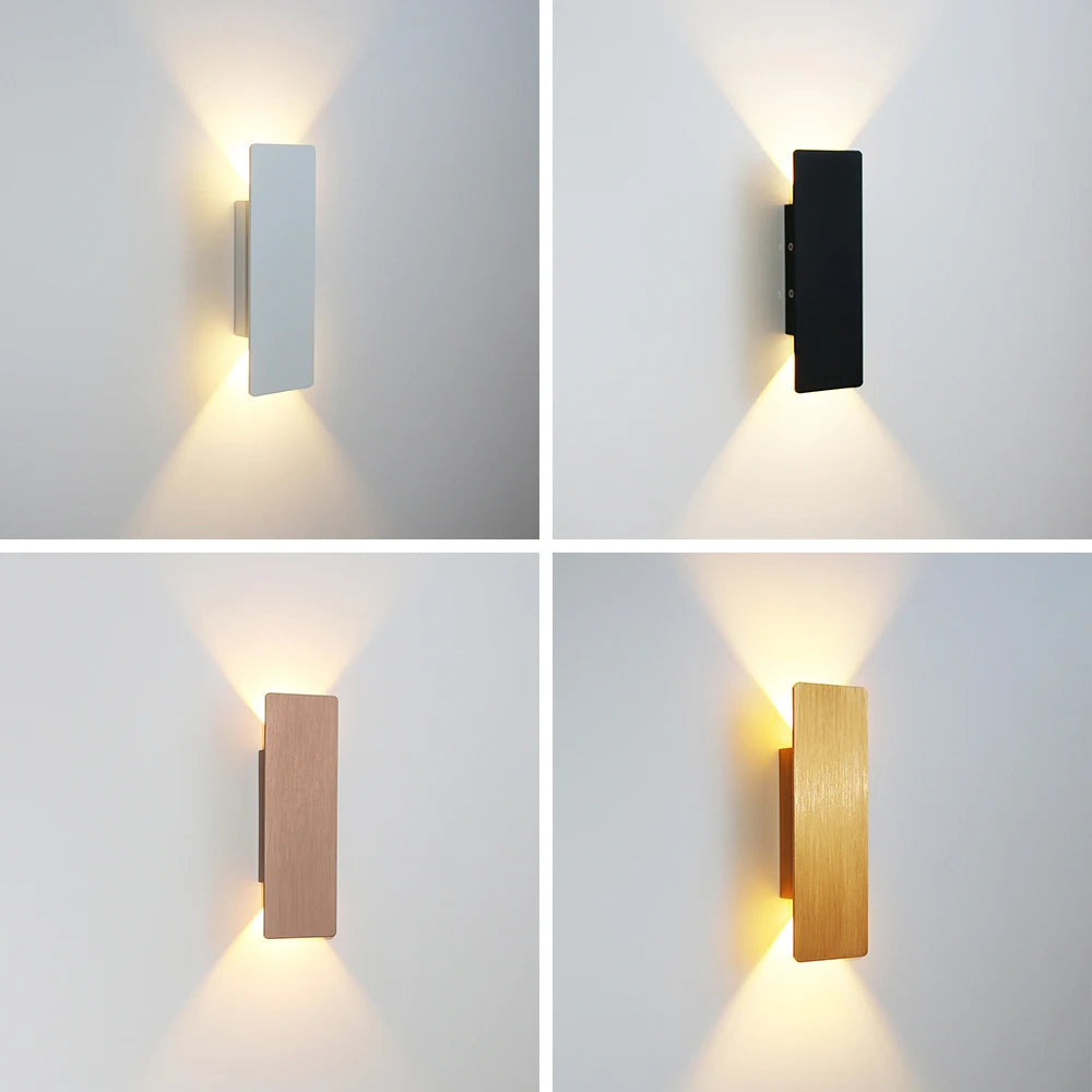 Applique LED Double Éclairage Aluminium – Chambre Couloir
