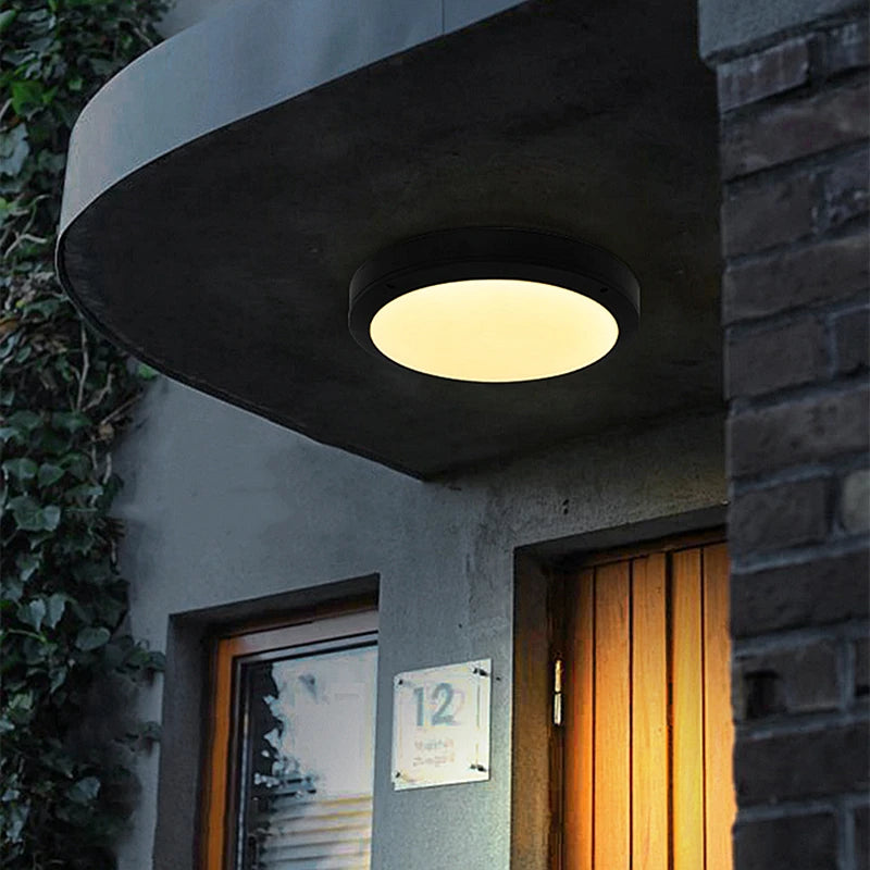 Applique LED Ronde Extérieure Étanche – Porche Balcon Salle de Bain