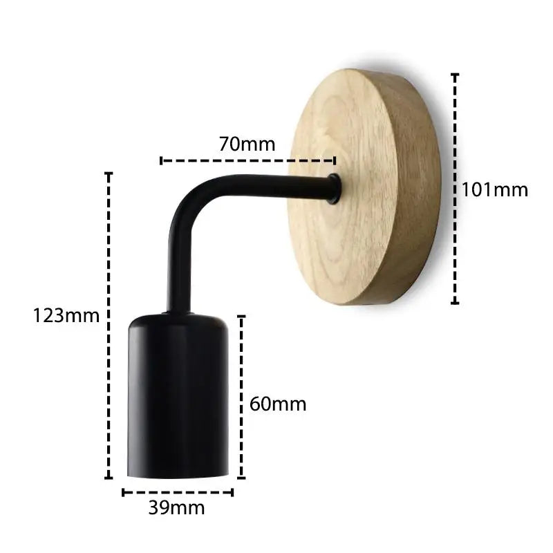 Applique Bois Vintage Épurée – Tête de Lit Chambre Couloir