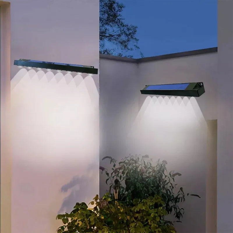 Applique Solaire Murale LED – Balcon Escalier Terrasse 4 ou 8 LED