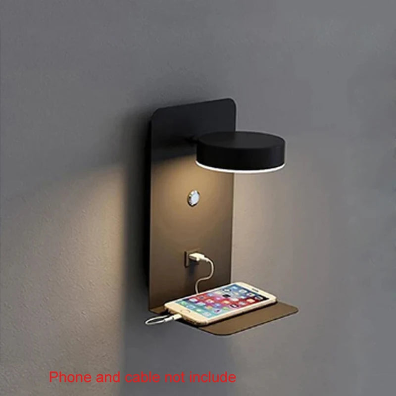 Applique Murale avec Port USB – Lecture Tête de Lit Chambre