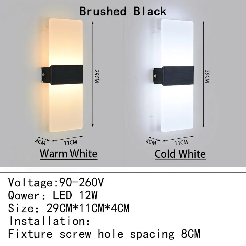 Applique LED Angle Droit Acrylique – Chambre Couloir Hôtel