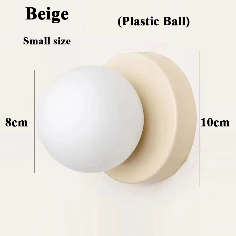 Applique Boule Macaron Colorée – Chambre Salon Design Pastel