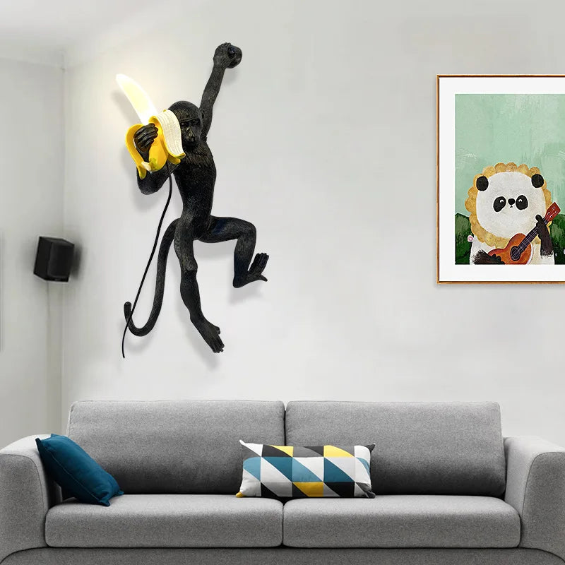 Applique Singe Banane Design – Déco Originale Salon Chambre