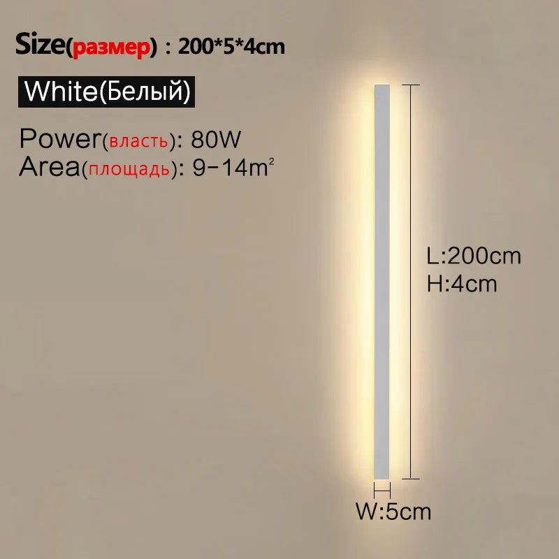 Applique LED Extérieure Waterproof Bande – Mur TV Jardin IP65