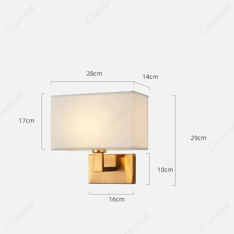 Applique Murale Orientable Abat-Jour Tissu – Chambre Salon Couloir