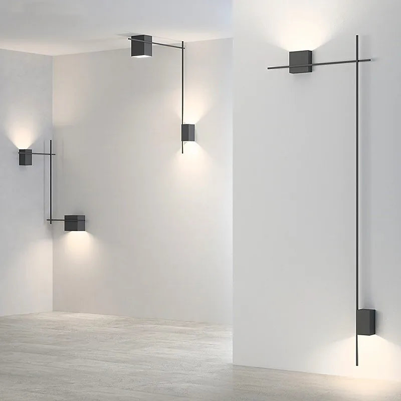 Applique Linéaire Fer Design Contemporain – Simple ou Double Tête