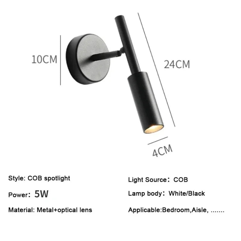 Applique LED Orientable Aluminium – Lecture Chambre Enfant