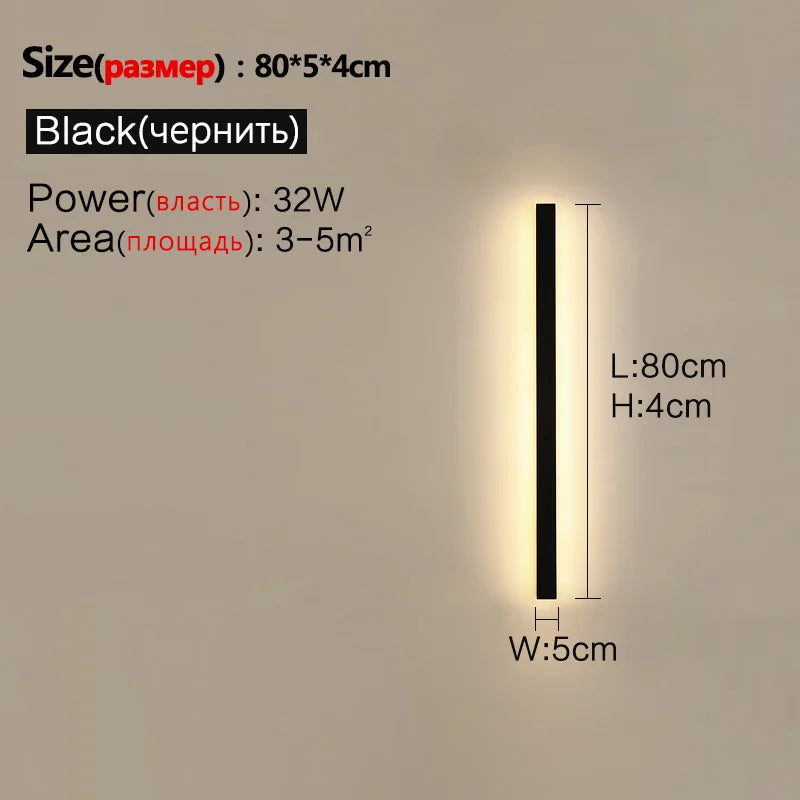 Applique LED Extérieure Waterproof Bande – Mur TV Jardin IP65