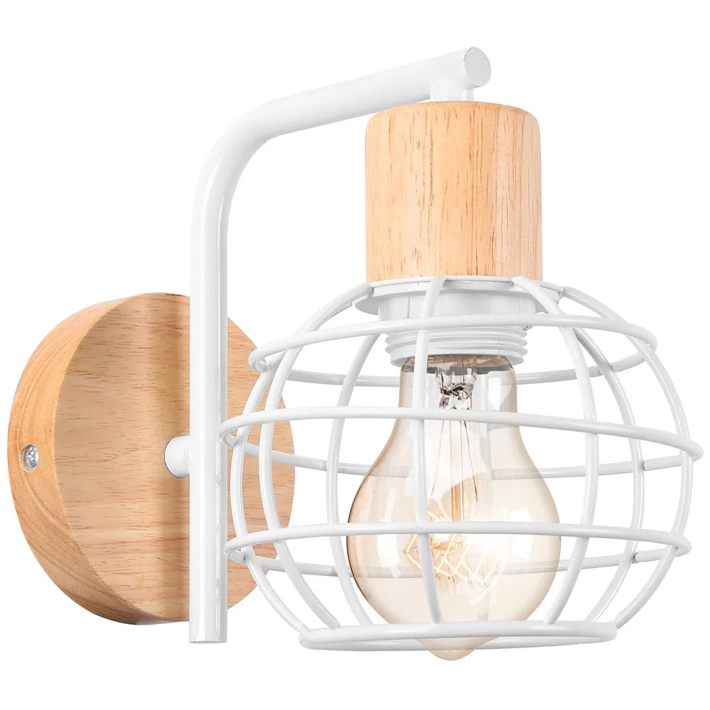 Applique Bois et Fer Campagne Industrielle – Chambre Couloir