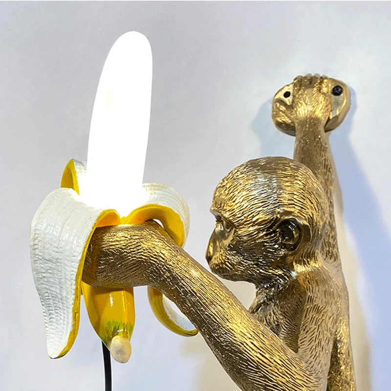 Applique Singe Banane Design – Déco Originale Salon Chambre