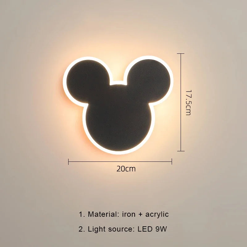 Applique Mickey LED – Veilleuse Créative Chambre Enfant