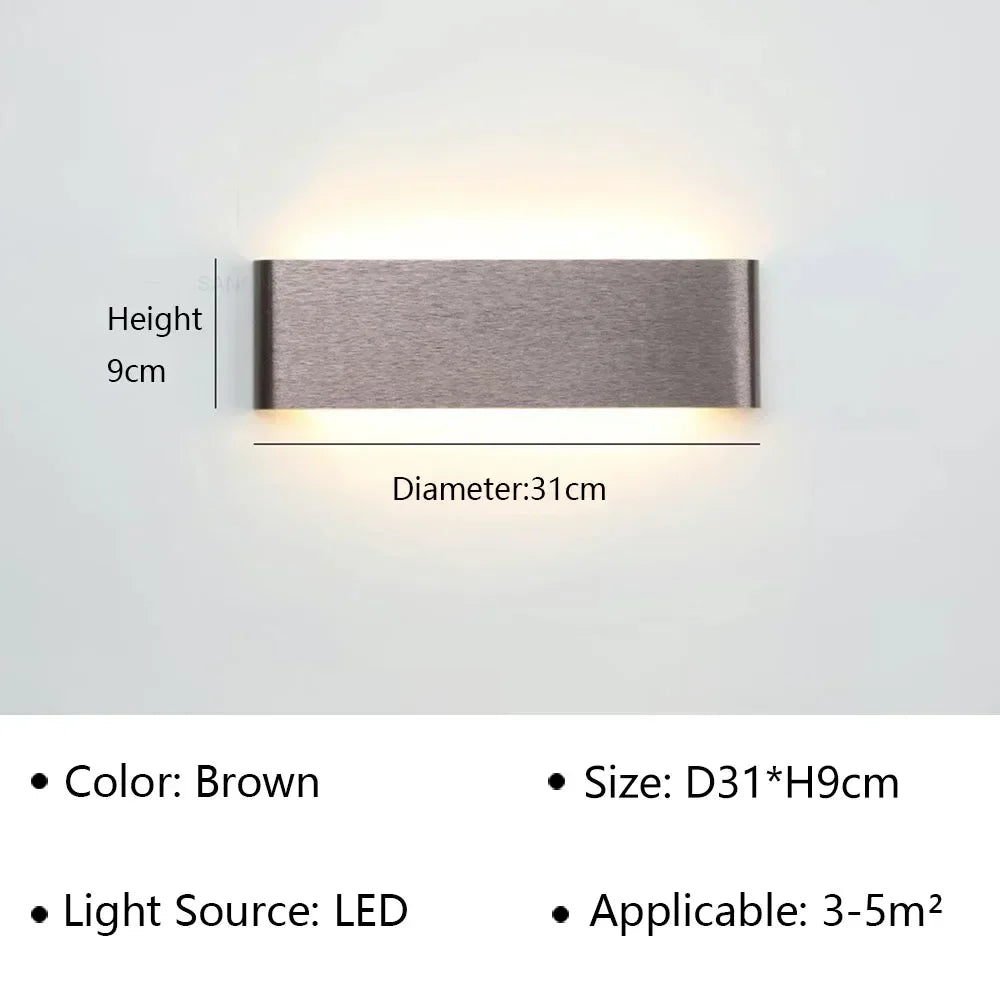 Applique LED Linéaire Aluminium – Chambre Salon Couloir Design