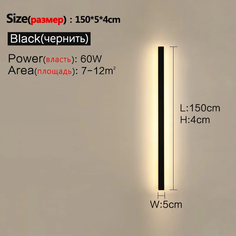Applique LED Extérieure Waterproof Bande – Mur TV Jardin IP65