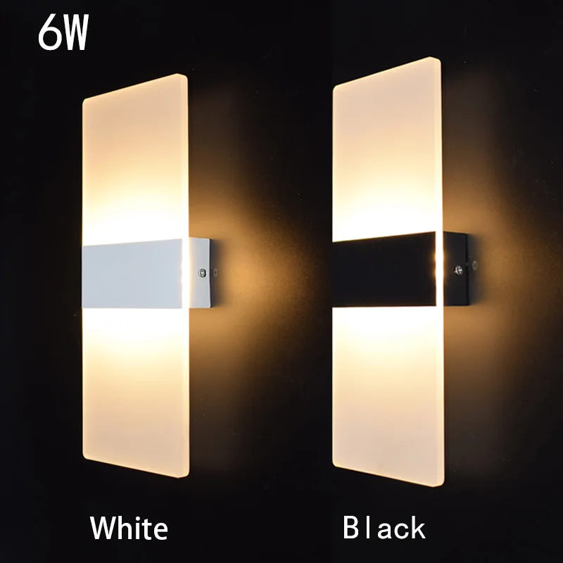 Applique LED Angle Droit Acrylique – Chambre Couloir Hôtel