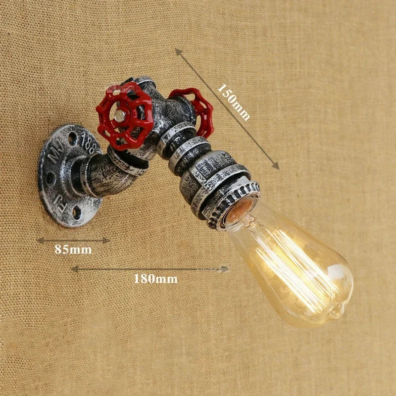 Applique Steampunk Tuyau Vintage – Couloir Escalier Chambre