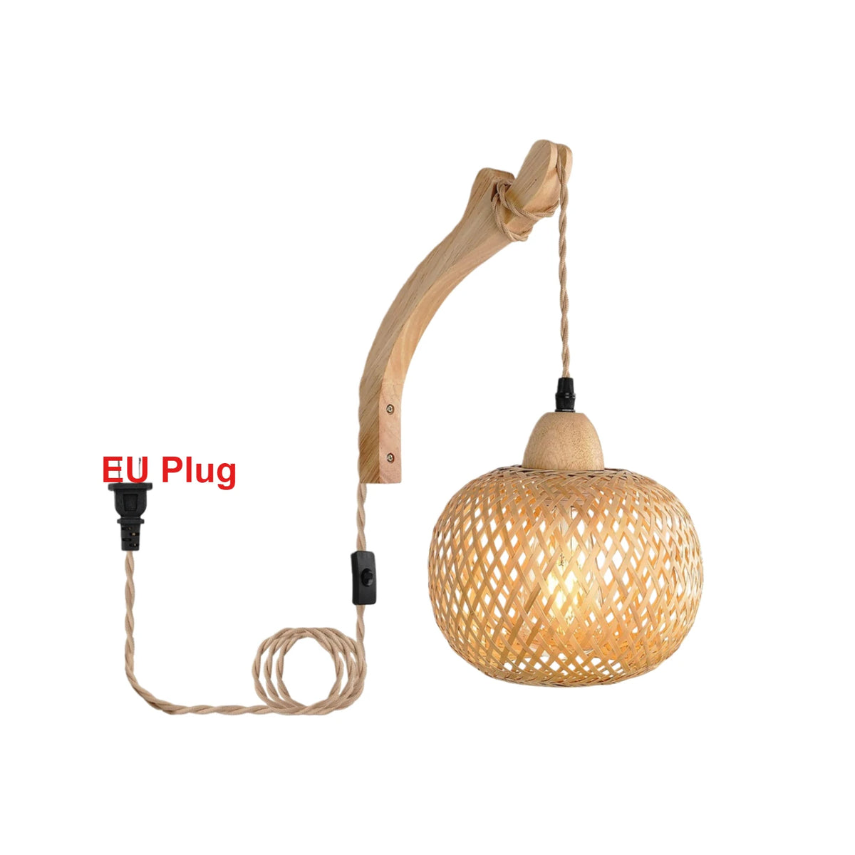 Applique Boule Bambou Tressée – Esprit Japonais Naturel