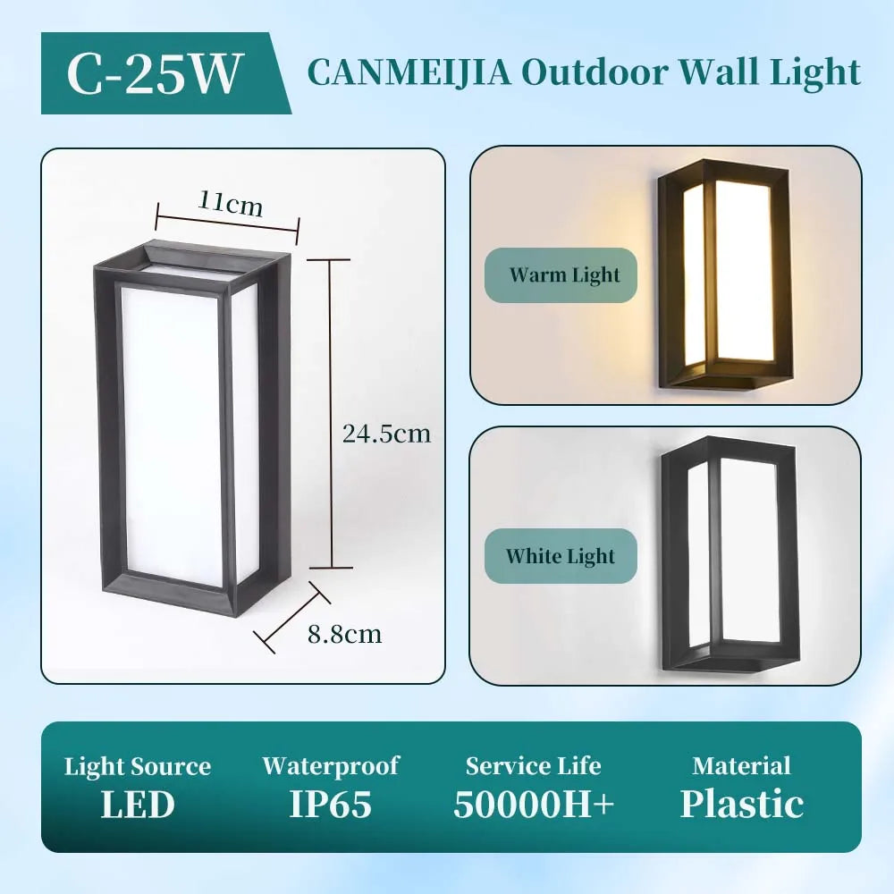 Applique LED Extérieure IP65 – Jardin Terrasse Entrée