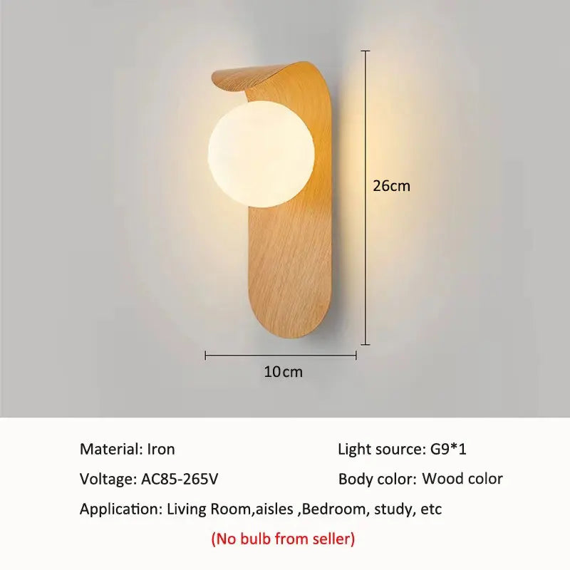 Applique Bois Noyer Linéaire Design – Salon Chambre Salle de Bain