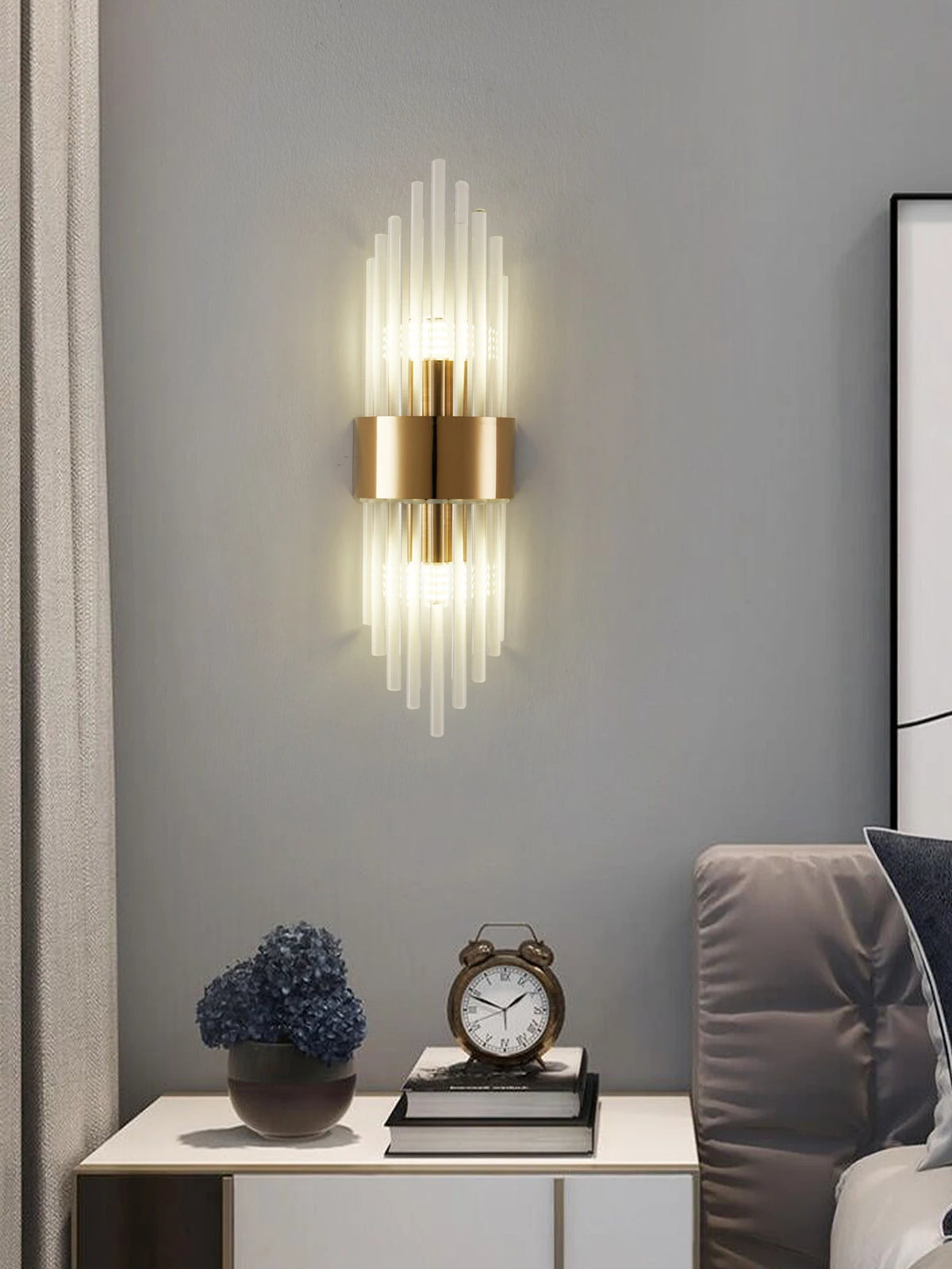 Applique Cristal Dorée G9 – Salon Chambre Style Luxe
