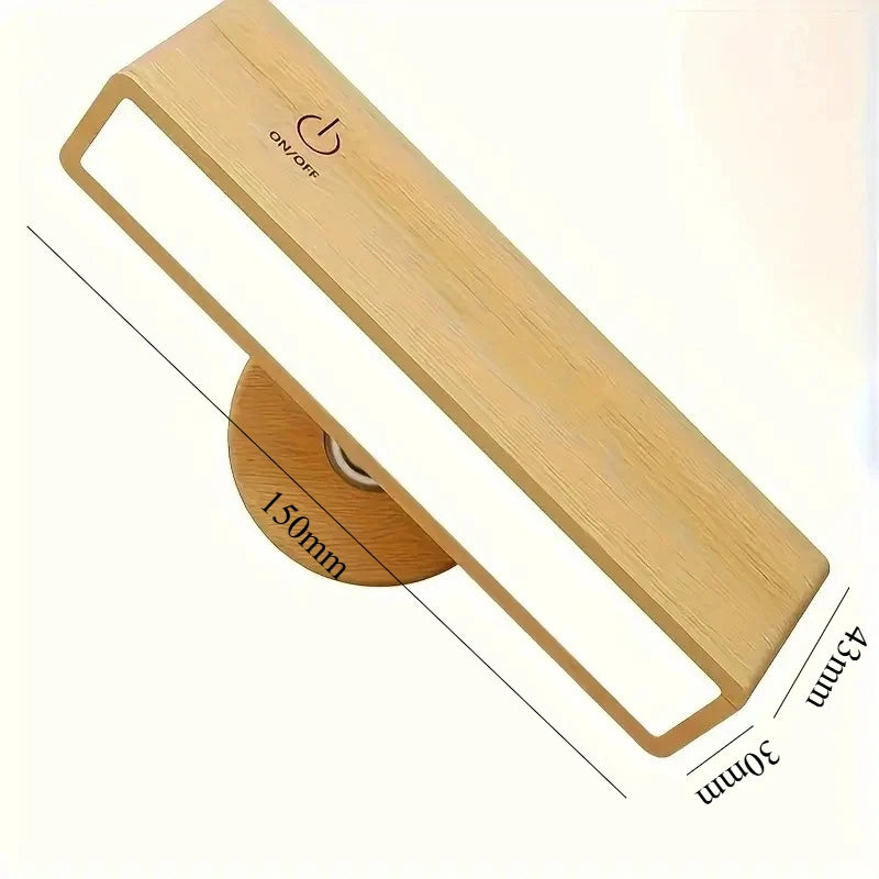 Applique Bois Sans Fil Rechargeable – Lecture Tête de Lit Chambre