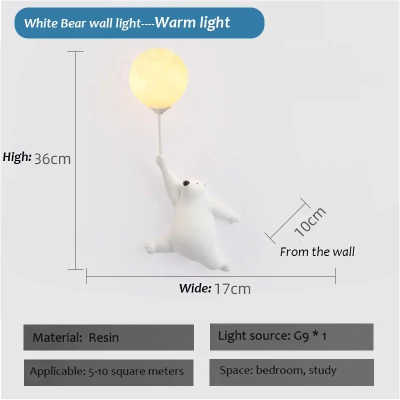 Applique Ourson LED – Veilleuse Douce Chambre Enfant