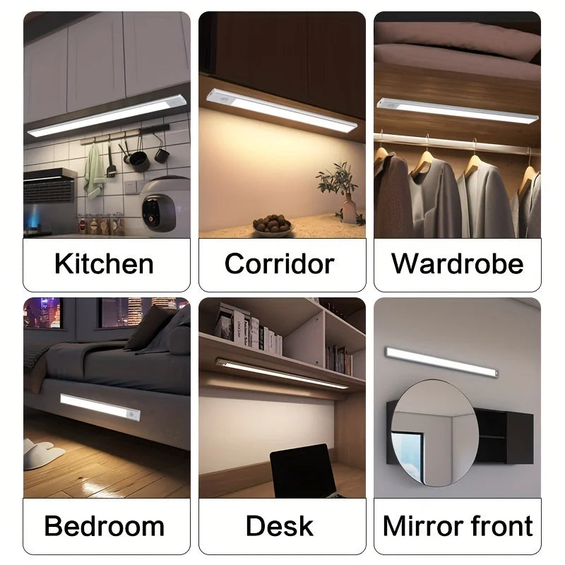 Réglette LED Sans Fil Rechargeable – Placard Cuisine Chambre