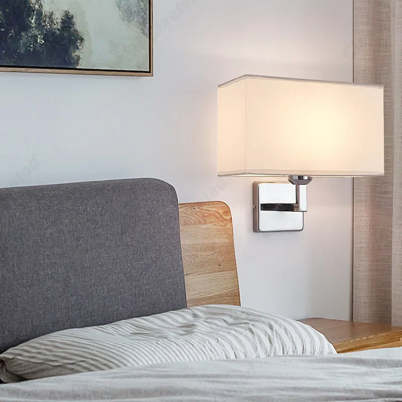 Applique Abat-Jour Tissu Orientable – Spot Lecture Ajustable