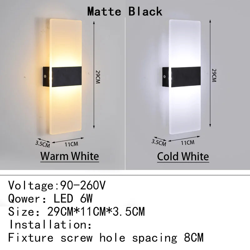 Applique LED Angle Droit Acrylique – Chambre Couloir Hôtel