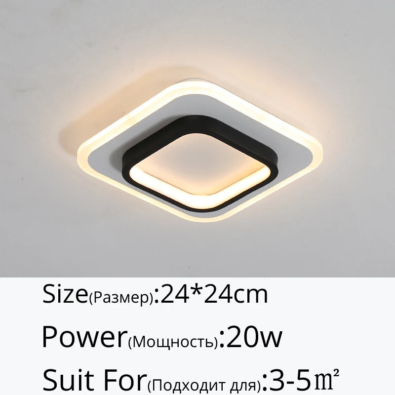 Plafonnier LED Minimaliste – Couloir Entrée Dressing Style Nordique