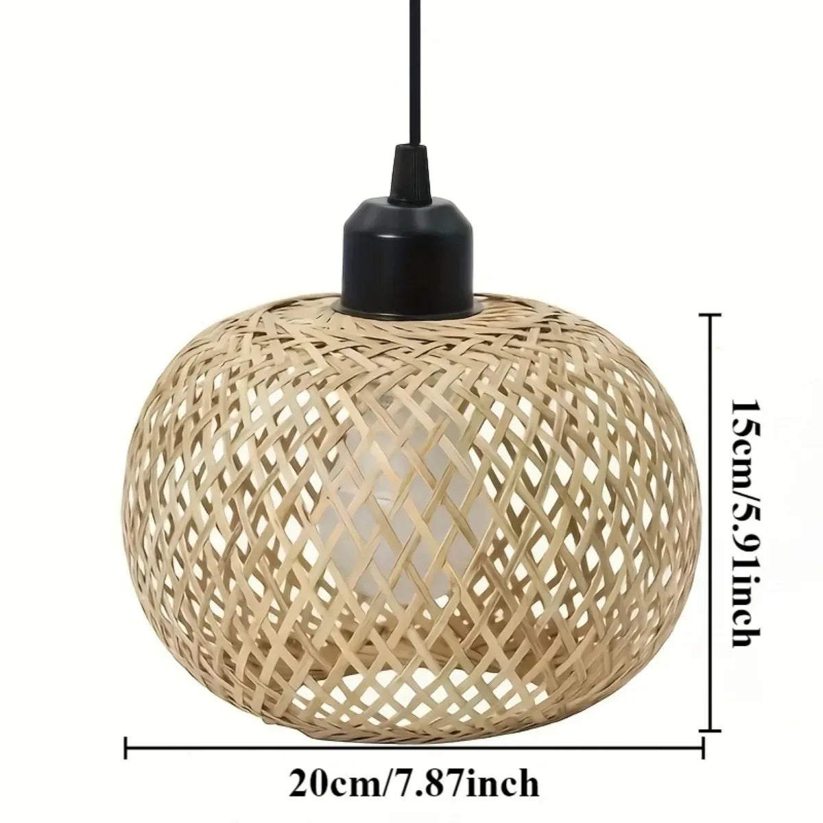 Applique Boule Bambou Tressée – Esprit Japonais Naturel