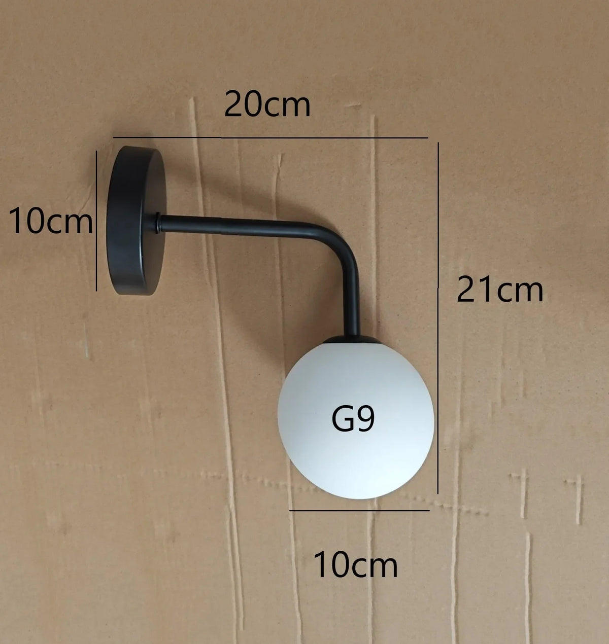Applique Boule Verre Nordique Créative – Salon Chambre Couloir Design