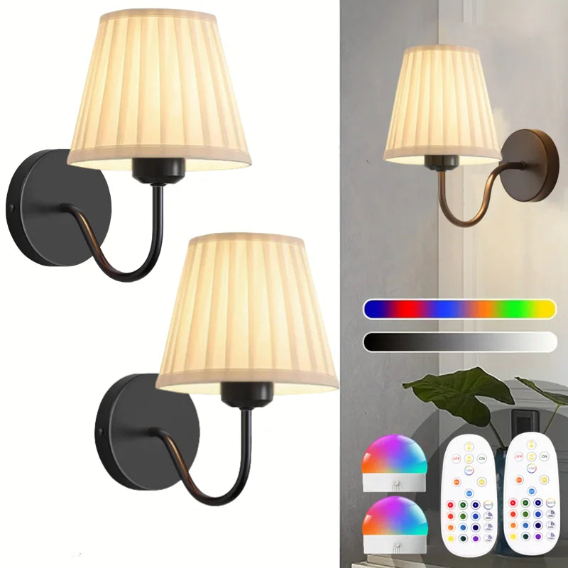 Applique Tissu Sans Fil 15 Couleurs RGB – Chambre Salon Entrée