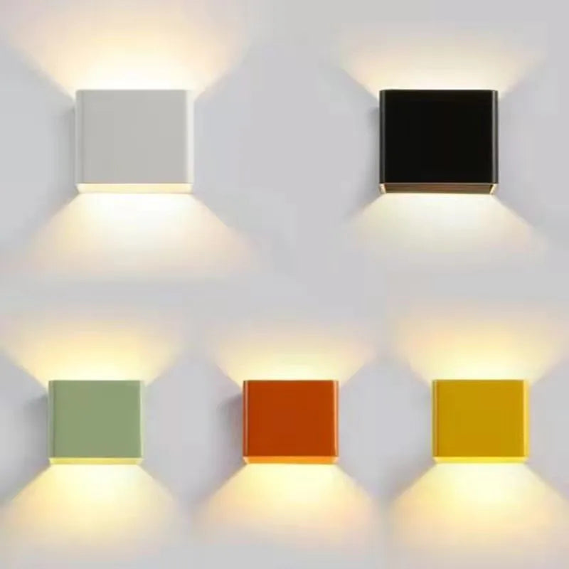Applique LED Cube Colorée – Chambre Salon Couloir Design
