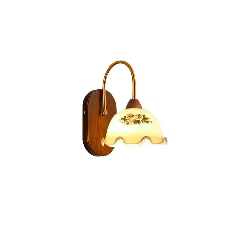 Applique Bois Naturel Tricolore – Chambre Couloir Nordique