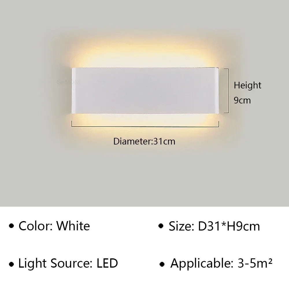 Applique LED Linéaire Aluminium – Chambre Salon Couloir Design