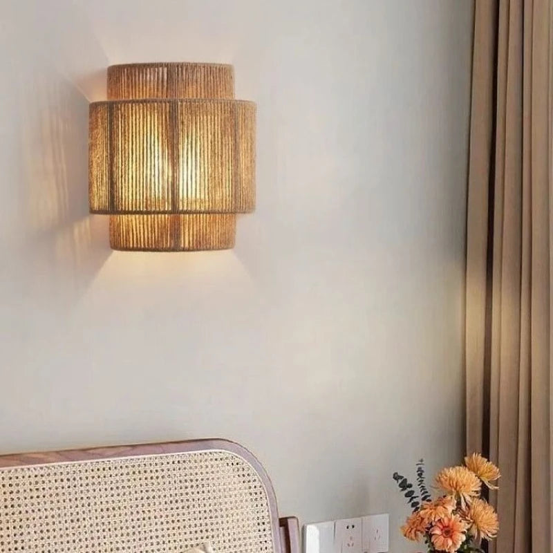 Applique Corde Jute Tressée Bohème – Farmhouse Chambre Salon
